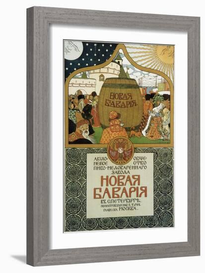 Poster for the New Bavaria Brewery, 1896-Ivan Bilibin-Framed Giclee Print