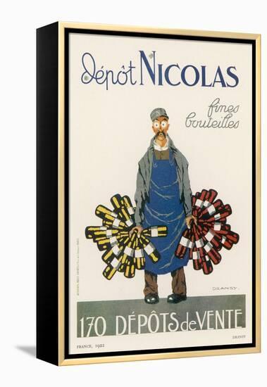 Poster for the Nicolas Chain of Wine Shops France-Dransy-Framed Premier Image Canvas
