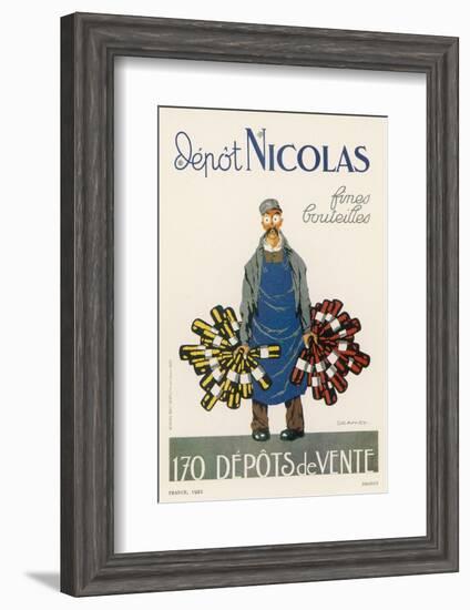 Poster for the Nicolas Chain of Wine Shops France-Dransy-Framed Photographic Print