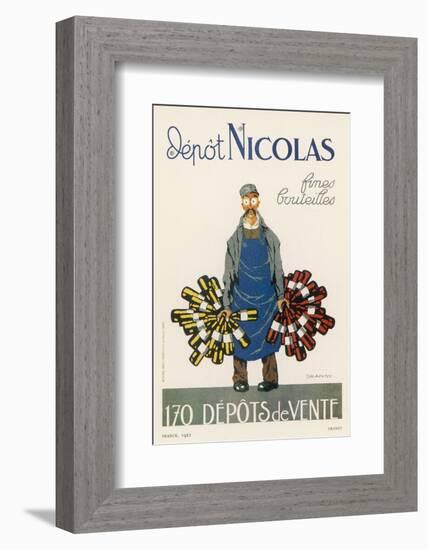 Poster for the Nicolas Chain of Wine Shops France-Dransy-Framed Photographic Print