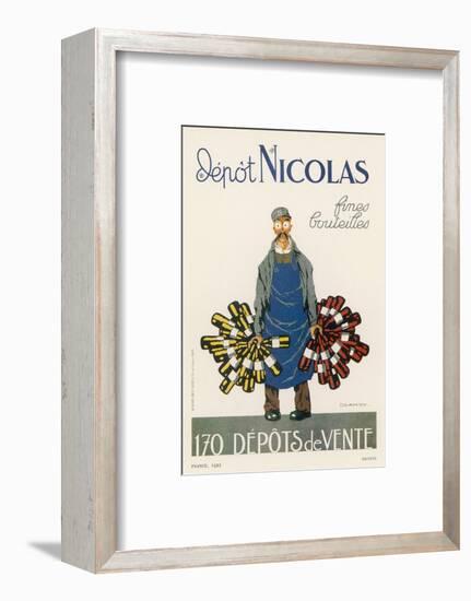 Poster for the Nicolas Chain of Wine Shops France-Dransy-Framed Photographic Print