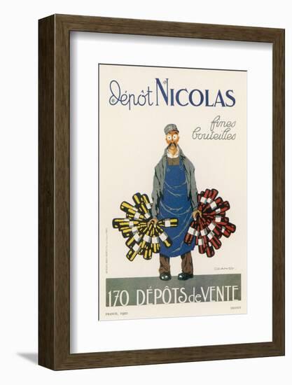 Poster for the Nicolas Chain of Wine Shops France-Dransy-Framed Photographic Print