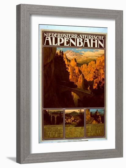 Poster for the Niederösterr-Steirische Alpenbahn-null-Framed Giclee Print