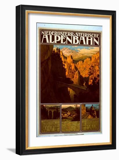 Poster for the Niederösterr-Steirische Alpenbahn-null-Framed Giclee Print