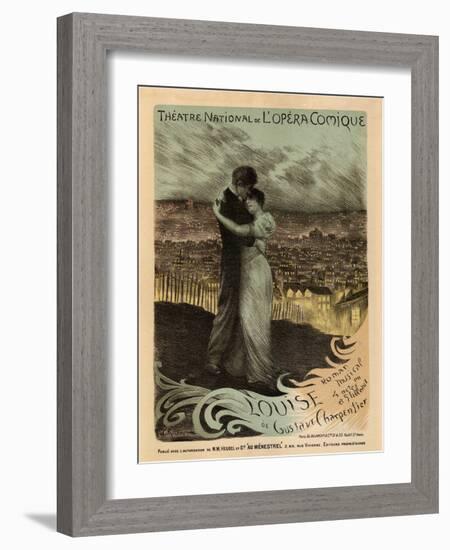 Poster for the Oper Louise by Gustave Charpentier, 1900-Georges Antoine Rochegrosse-Framed Giclee Print