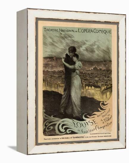 Poster for the Oper Louise by Gustave Charpentier, 1900-Georges Antoine Rochegrosse-Framed Premier Image Canvas