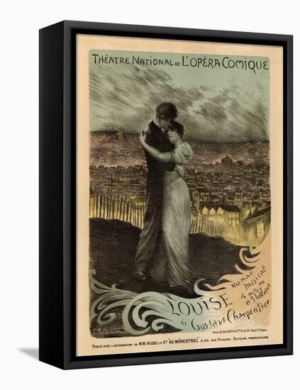 Poster for the Oper Louise by Gustave Charpentier, 1900-Georges Antoine Rochegrosse-Framed Premier Image Canvas