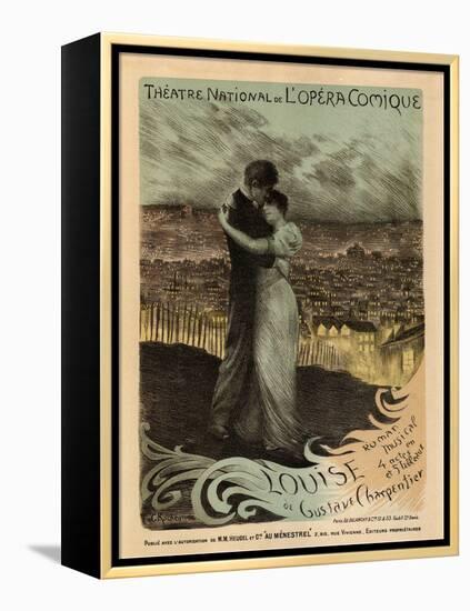 Poster for the Oper Louise by Gustave Charpentier, 1900-Georges Antoine Rochegrosse-Framed Premier Image Canvas