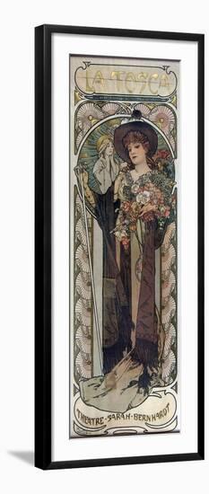 Poster for the Play La Tosca by Victorien Sardou, 1899-Alphonse Mucha-Framed Giclee Print