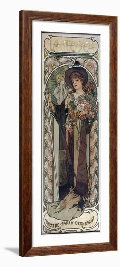 Poster for the Play La Tosca by Victorien Sardou, 1899-Alphonse Mucha-Framed Giclee Print