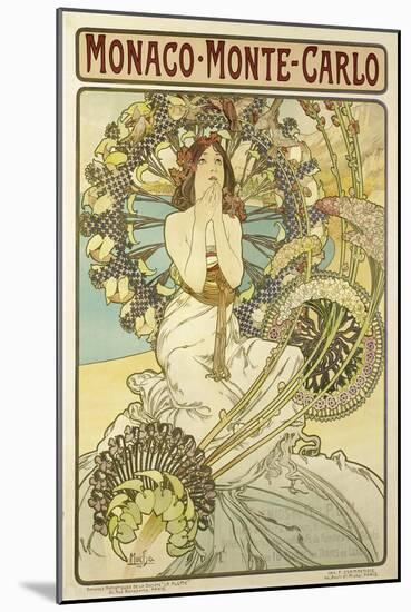 Poster for the Railway Company 'Chemin De Fers P.L.M.', 1897-Alphonse Mucha-Mounted Giclee Print