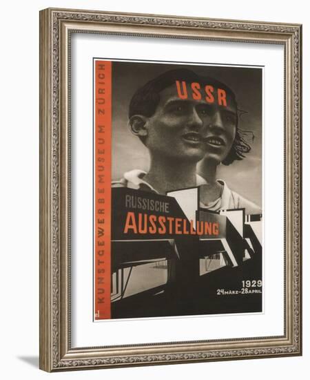 Poster for the Russian Exhibition in Zurich, 1929-El Lissitzky-Framed Giclee Print