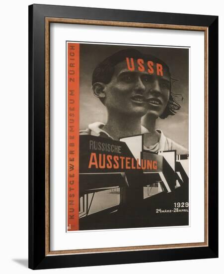 Poster for the Russian Exhibition in Zurich, 1929-El Lissitzky-Framed Giclee Print