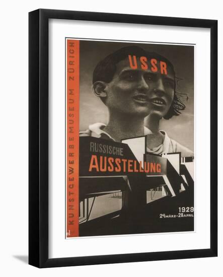 Poster for the Russian Exhibition in Zurich, 1929-El Lissitzky-Framed Giclee Print