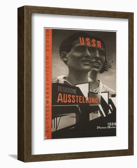 Poster for the Russian Exhibition in Zurich, 1929-El Lissitzky-Framed Giclee Print