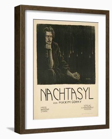 Poster for the Theatre Play the Lower Depths by M. Gorky, C. 1903-Wilhelm Wachtel-Framed Giclee Print