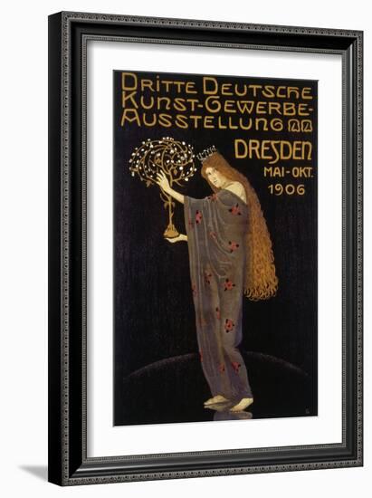 Poster for the Third Art and Crafts Exhibition in Dresden 1906-Plakatkunst-Framed Giclee Print