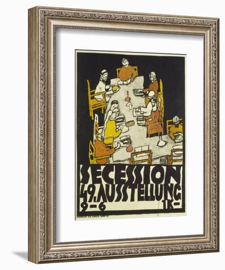 Poster for the Vienna Secession, 49th Exhibition, 1918-Egon Schiele-Framed Giclee Print