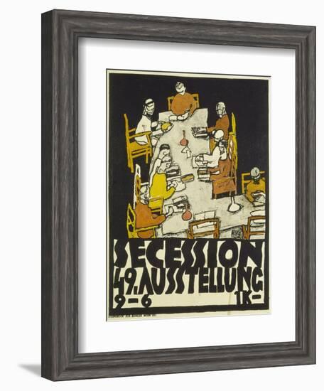 Poster for the Vienna Secession, 49th Exhibition, 1918-Egon Schiele-Framed Giclee Print