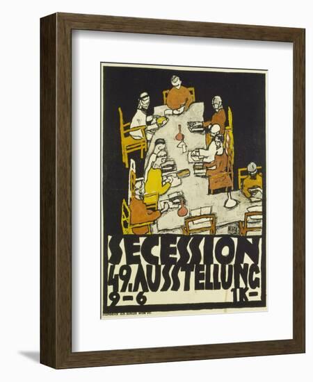 Poster for the Vienna Secession, 49th Exhibition, 1918-Egon Schiele-Framed Giclee Print