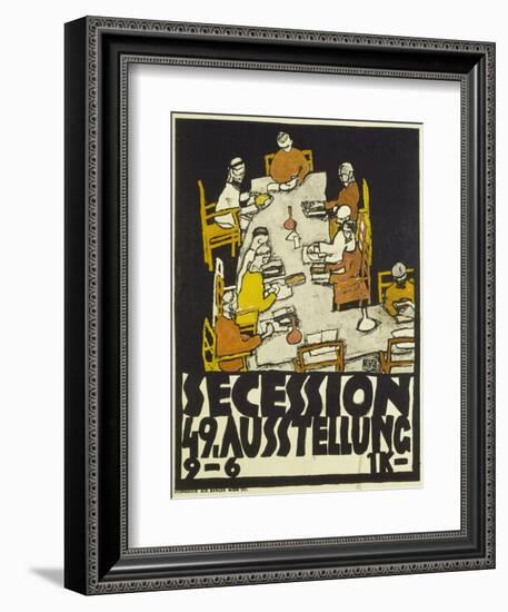 Poster for the Vienna Secession, 49th Exhibition, 1918-Egon Schiele-Framed Giclee Print