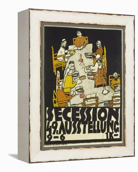 Poster for the Vienna Secession, 49th Exhibition, 1918-Egon Schiele-Framed Premier Image Canvas