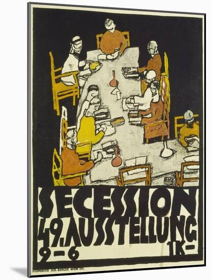 Poster for the Vienna Secession, 49th Exhibition, 1918-Egon Schiele-Mounted Giclee Print