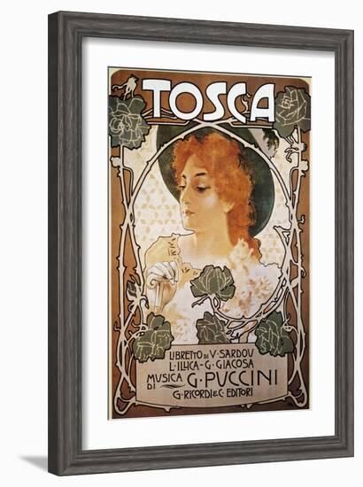 Poster for Tosca, Opera-Giacomo Puccini-Framed Giclee Print