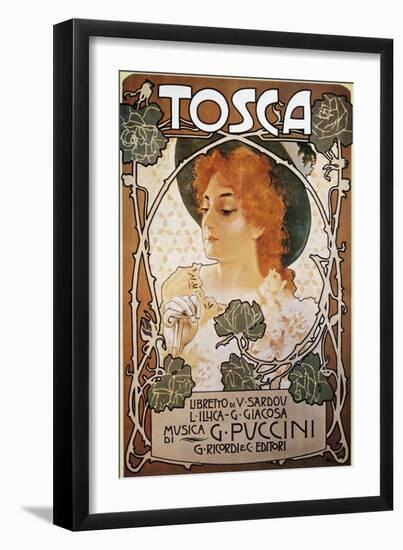 Poster for Tosca, Opera-Giacomo Puccini-Framed Giclee Print