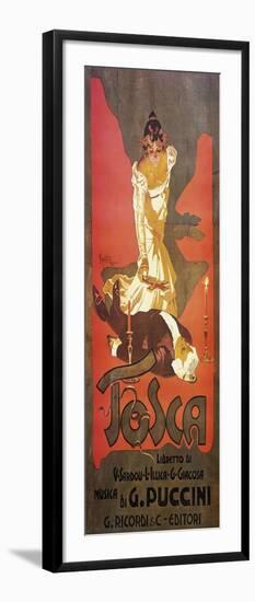 Poster for Tosca, Opera-Giacomo Puccini-Framed Giclee Print