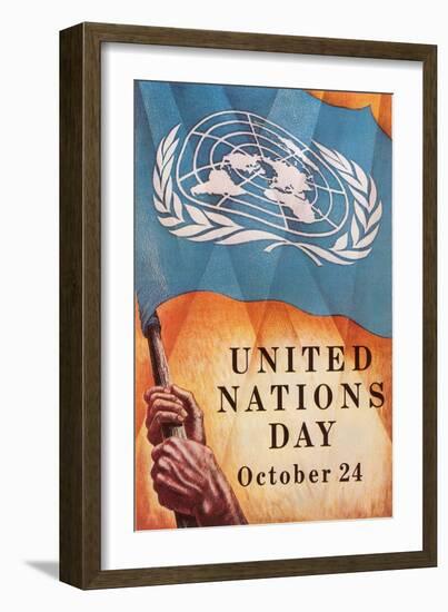 Poster for United Nations Day-null-Framed Art Print