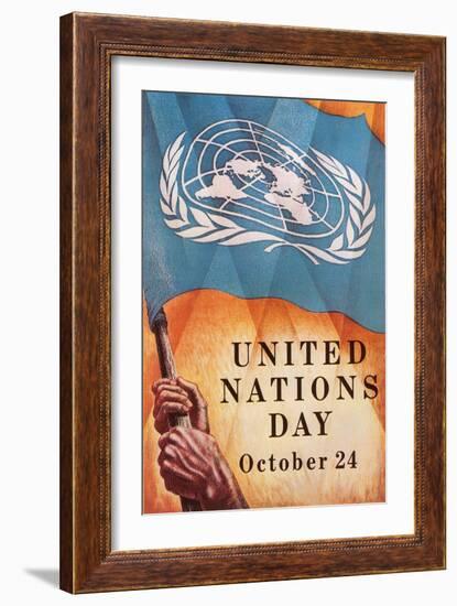 Poster for United Nations Day-null-Framed Art Print