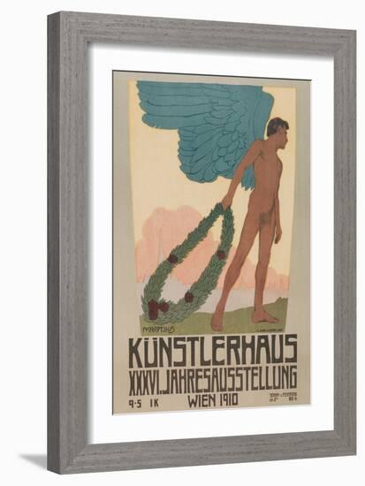 Poster for Vienna Art Exhibition, 1910-null-Framed Giclee Print