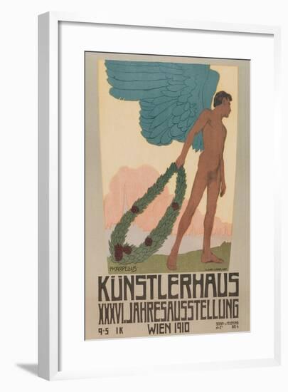 Poster for Vienna Art Exhibition, 1910-null-Framed Giclee Print