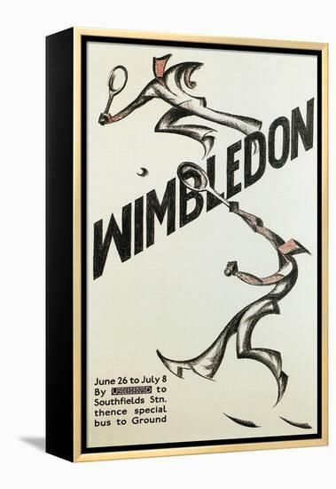 Poster for Wimbledon Tennis-null-Framed Stretched Canvas