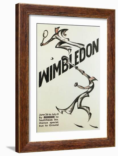 Poster for Wimbledon Tennis-null-Framed Premium Giclee Print