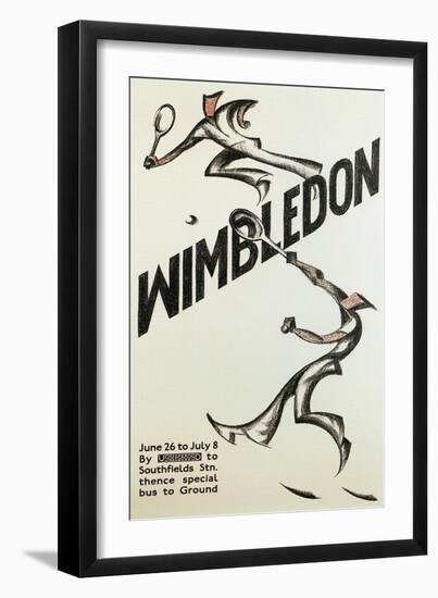 Poster for Wimbledon Tennis-null-Framed Art Print