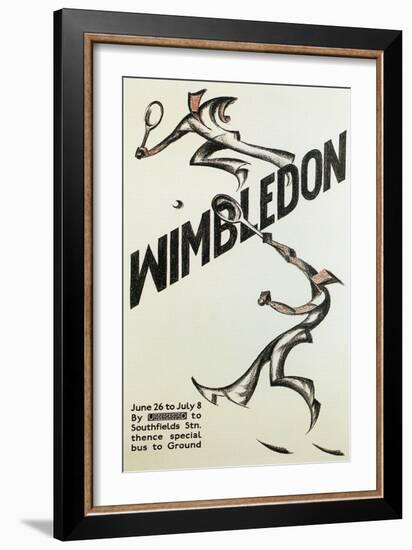 Poster for Wimbledon Tennis-null-Framed Art Print