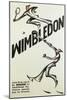 Poster for Wimbledon Tennis-null-Mounted Art Print