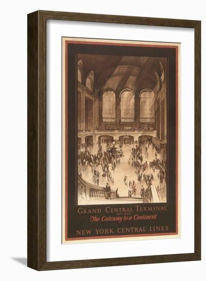 Poster, Grand Central Station--Framed Art Print