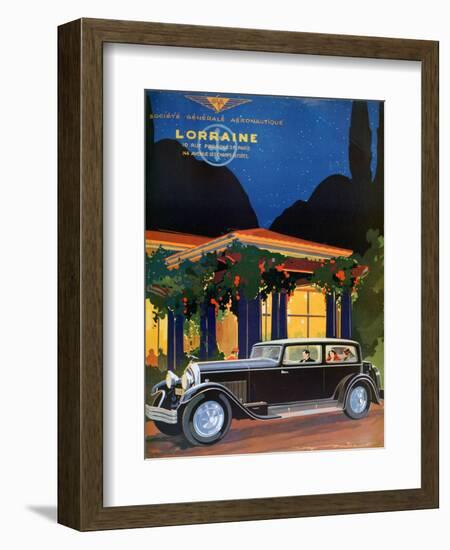 Poster, Lorraine, Societe Generale Aeronautique, 1928-Roger Soubier-Framed Giclee Print