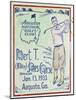 Poster marking the opening of the Bobby Jones course at Augusta, 1933-Unknown-Mounted Giclee Print