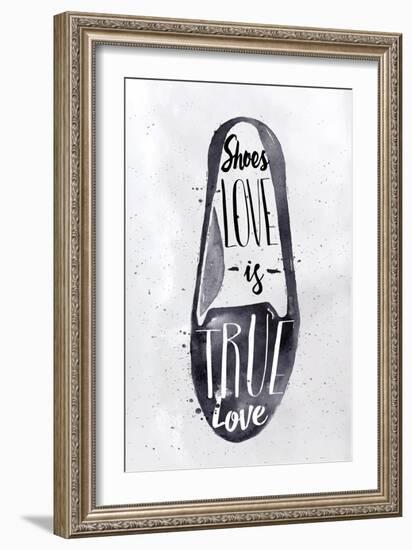 Poster Modern Shoes-anna42f-Framed Art Print