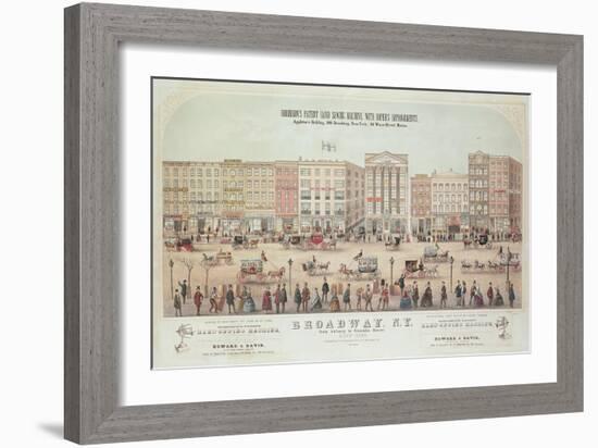 Poster of a View of Broadway-null-Framed Giclee Print