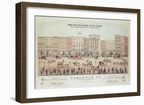 Poster of a View of Broadway-null-Framed Giclee Print