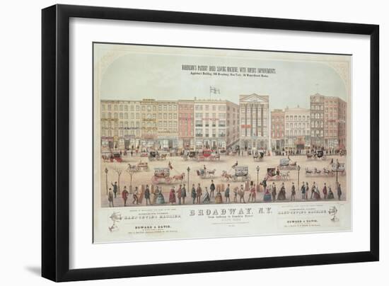 Poster of a View of Broadway-null-Framed Giclee Print