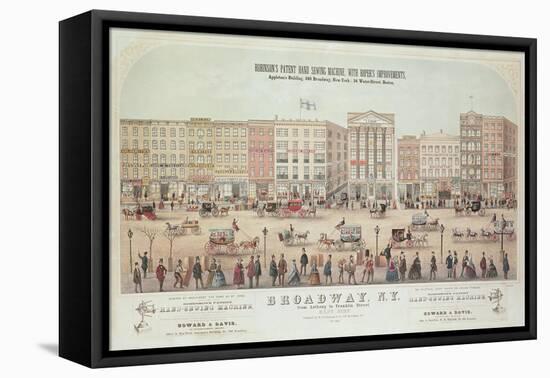 Poster of a View of Broadway-null-Framed Premier Image Canvas