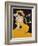Poster of a Woman in a Yellow Dress by Jules Alexandre Grun-null-Framed Giclee Print