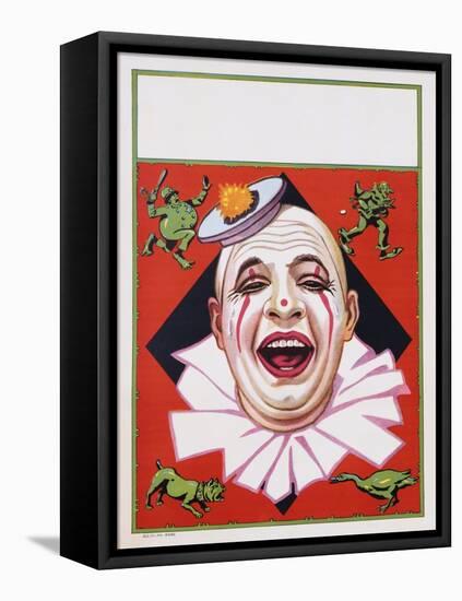 Poster of Clowns with Dog and Goose-null-Framed Premier Image Canvas