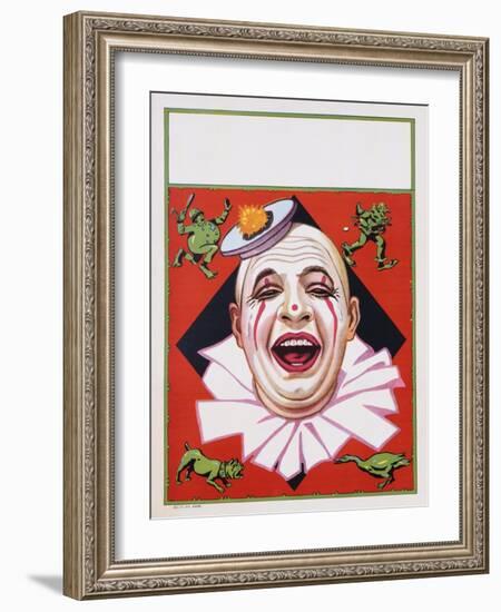 Poster of Clowns with Dog and Goose-null-Framed Giclee Print